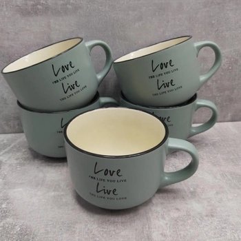 Чашка Ardesto Way of life, 550 мл, синя, кераміка