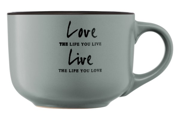 Чашка Ardesto Way of life, 550 мл, синя, кераміка