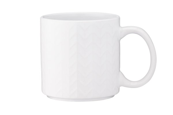 Чашка Ardesto Francesca, 360 мл, біла, кераміка