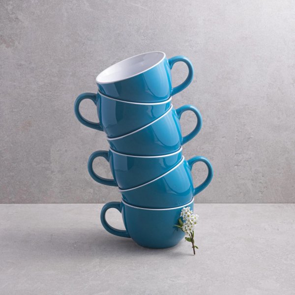 Чашка Ardesto Merino, 480 мл, блакитна, кераміка