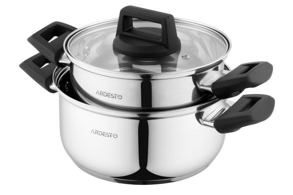 Набір посуду Ardesto Gemini Piemonte 7 пред., нержавіюча сталь