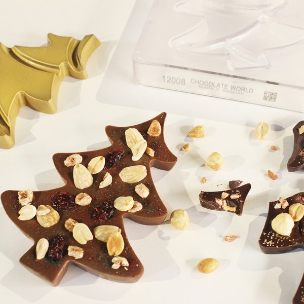 12008 CW Форма для шоколаду "ялинка" 139,5x103x12 мм, 1х2/84,5 г.