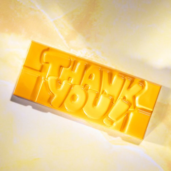12004 CW Форма для шоколаду "thank you" 118x50x8 мм, 1х4/40  г.