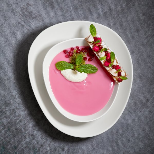 IS-19-DZ Тарілка 19х16,5 см, колір білий, серія "Island"