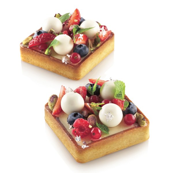 TARTE RING SQUARE 80x80 MM H20 MM Набор форм из пластика