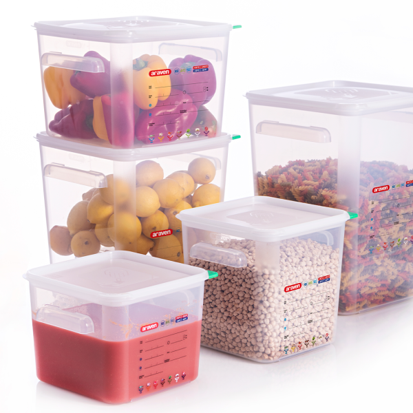 11856 Контейнер квадратний для зберігання з кришкою 285x285x320 мм з поліпропілену, 18 л