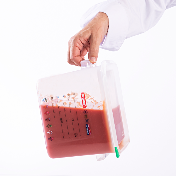 11857 Контейнер квадратний для зберігання з кришкою 290x290xh400 мм з поліпропілену, 22 л