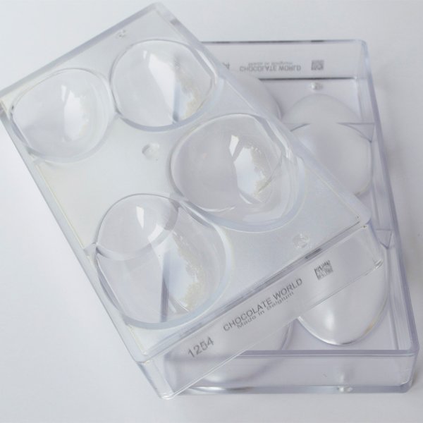 1254 CW Форма для шоколаду "Яйце" 100x65x35 мм, 4 шт. x 135 г