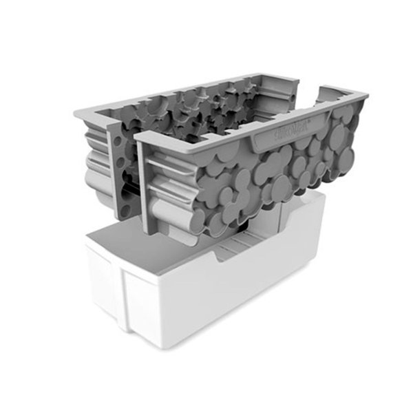 KIT WOODY 1100 Набір силіконових форм 2 шт. 240х100 h 82 мм + підставка