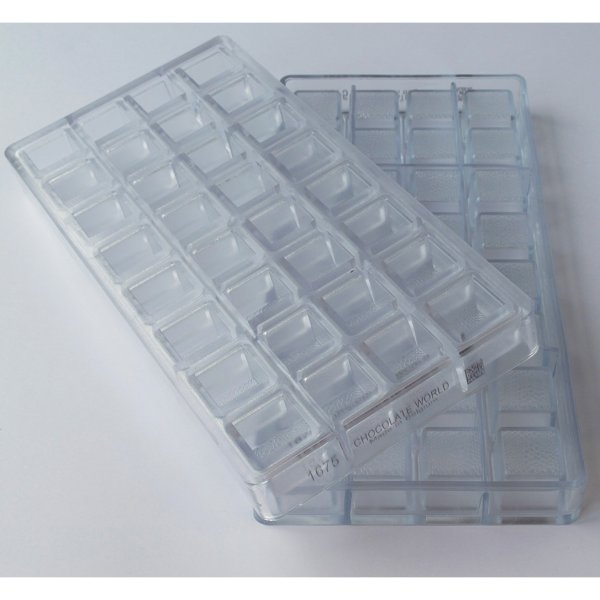 1675 CW Форма для шоколаду "Зміїна шкіра" 22,5x22,5x20 мм