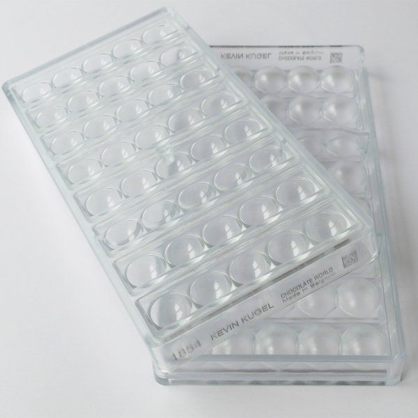 1854 CW Форма для шоколаду "Напівсферна плитка" 117,50x25x14,50 мм, 8 шт.