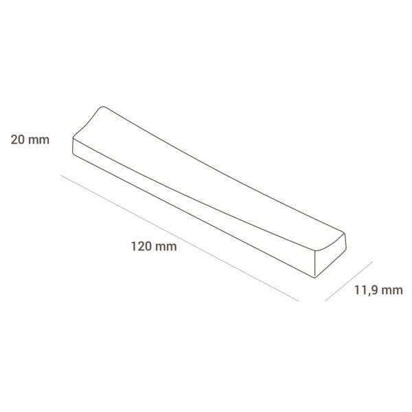 CH003 Форма для шоколаду ONDA B 120х20  h15 мм (10 шт.)