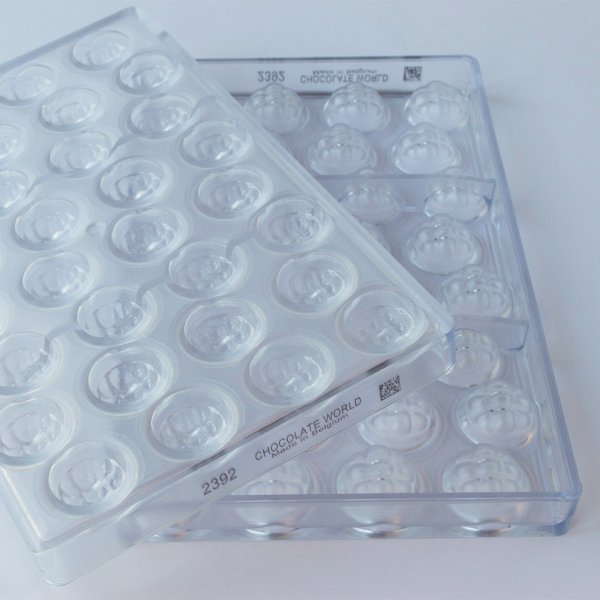 2392 CW Форма для шоколаду "Сфери" 27,5x15x7,5 мм, 32 шт.x 7,5 г