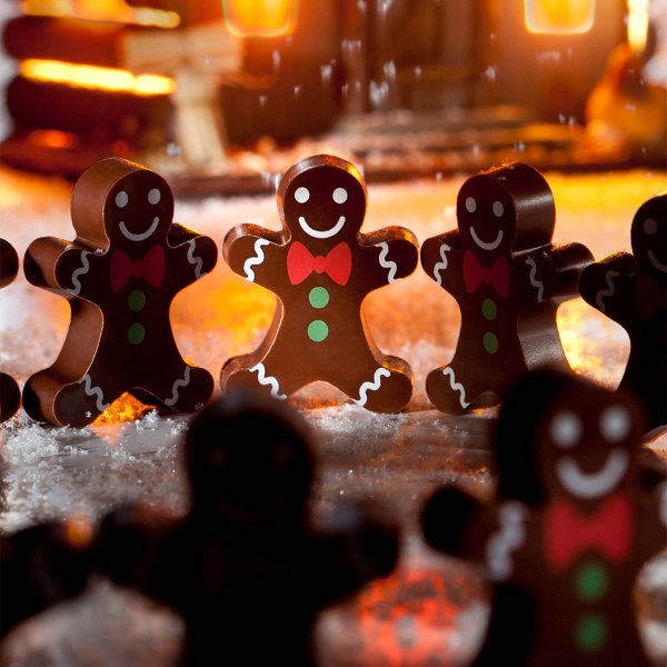 1000L33 Форма для шоколаду "пряничний чоловічок" 44,5x34,5x9 мм, 2х6 шт./10 г