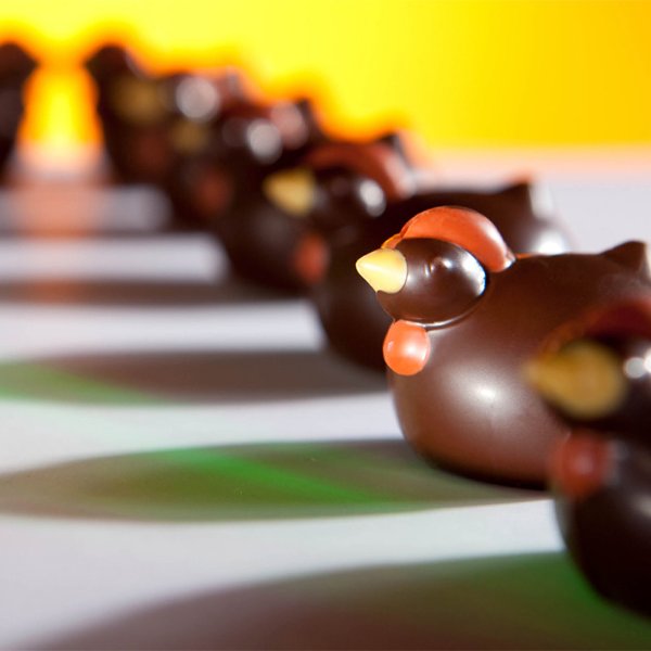 1656 CW Форма для шоколаду "квочка" 38x27,5x15 мм, 3х6 шт./7 г