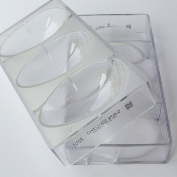 1255 CW Форма для шоколаду "Яйце" 118x77x40 мм, 3 шт. x 227 г