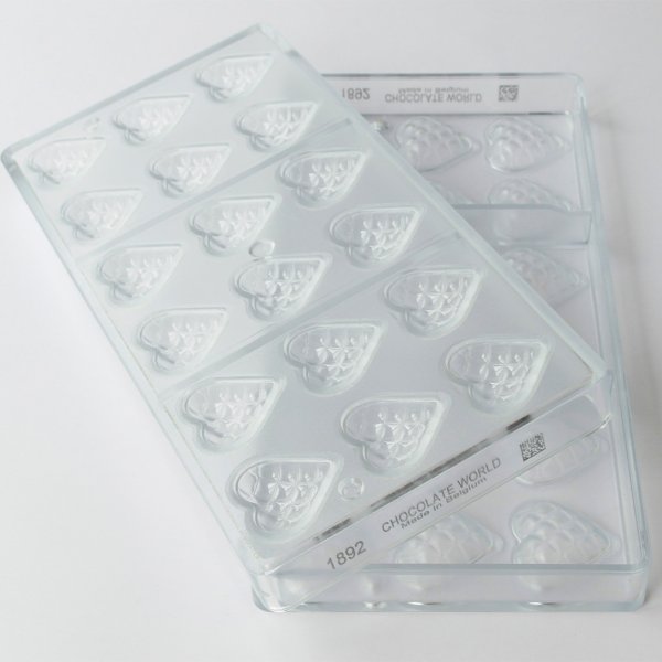 1892 CW Форма для шоколаду "Серце" 33x33x10 мм, 18 шт. x 5 г