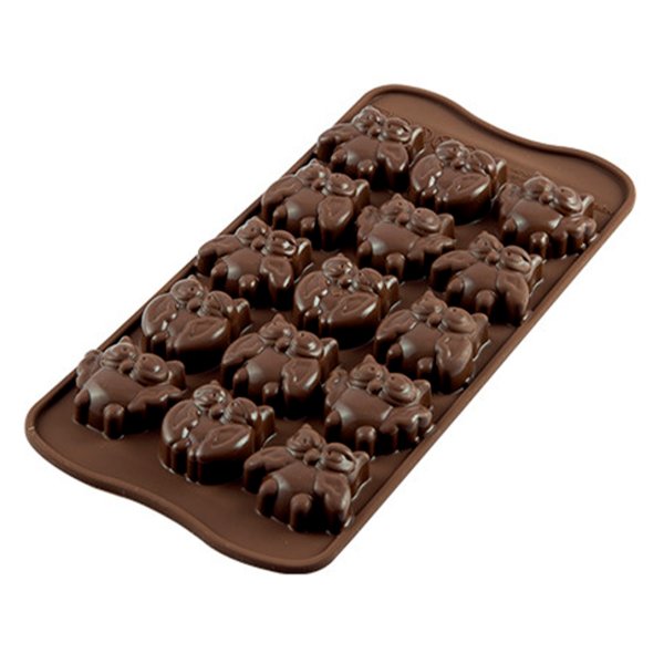 SCG26 Форма силіконова для шоколаду "Сова" 34х30 mm, h 15 mm