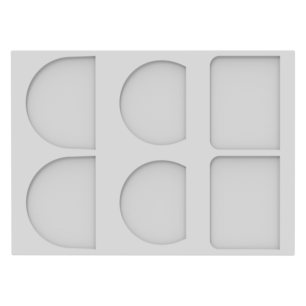 CHA06 Силіконова форма CHABLON BUCHE 96x73 - 87x70 - 96x73 h 2 мм