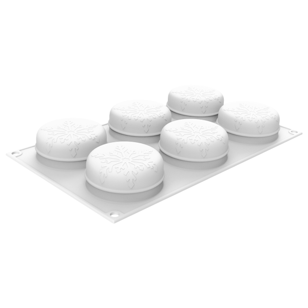 NEVE 110 Форма силіконова "cніг" ø 70 h 30 мм (6 х 110 мл)