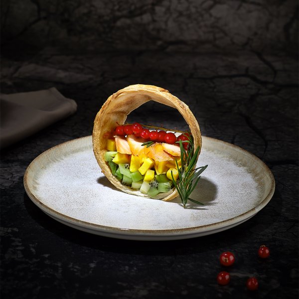 SM-ABY-22-DZ Тарілка кругла 22 см, колір жовтий (Ambience Yellow), серія "Smooth"