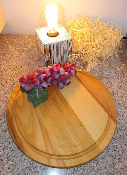 Дошка кругла Ясен 40см