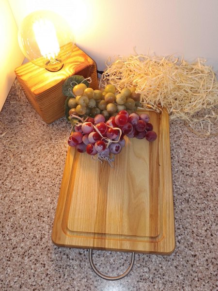 Дошка прямокутна з кільцем Дуб 20*30см