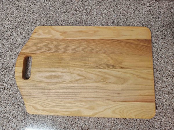 Дошка прямокутна з отвором Дуб 30*45см