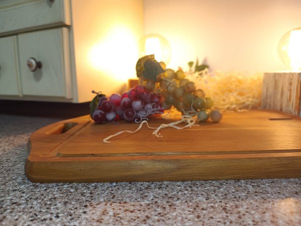 Дошка прямокутна з отвором Дуб 30*45см