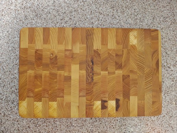 Дошка темна прямокутна товста Ясен 25*40*4см