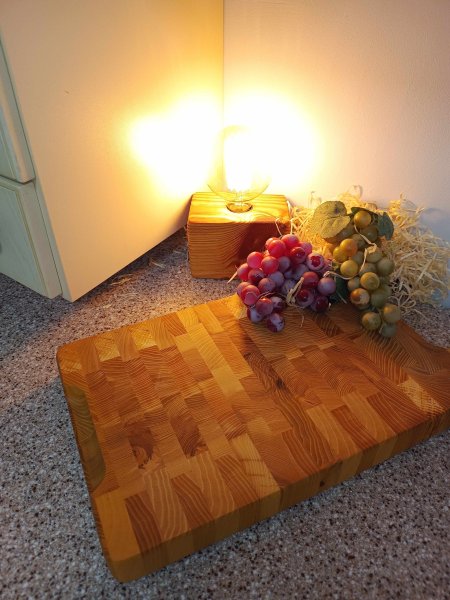 Дошка темна прямокутна товста Дуб 25*40*4см