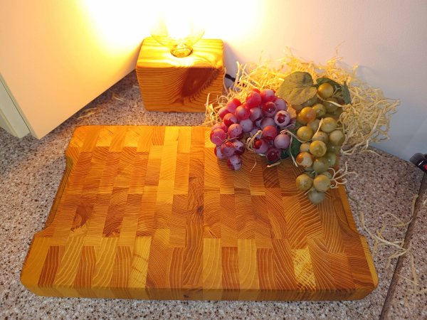 Дошка темна прямокутна товста Дуб 25*40*4см