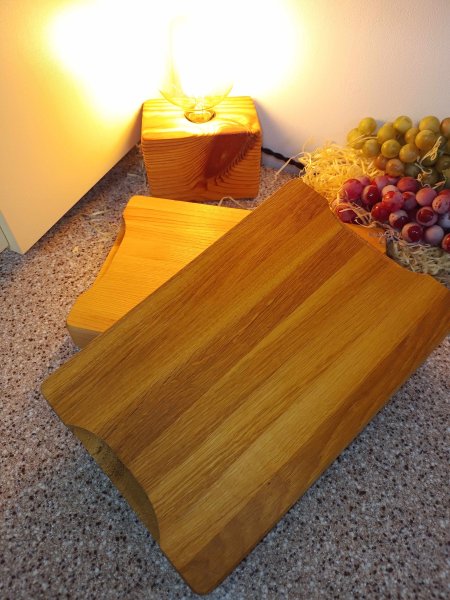 Дошка світла прямокутна товста Ясен 20*30*4см