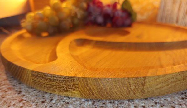 Менажниця на 5 відділів, кругла 35см, Ясен