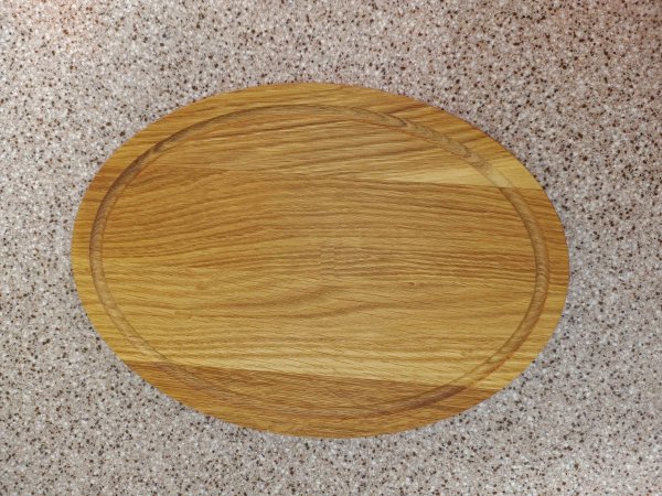 Менажниця на 3 відділа овал 25*35см, Дуб