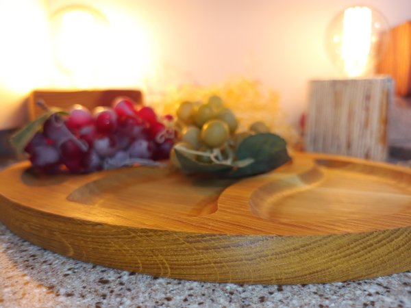 Менажниця на 3 відділа овал 25*35см, Ясен