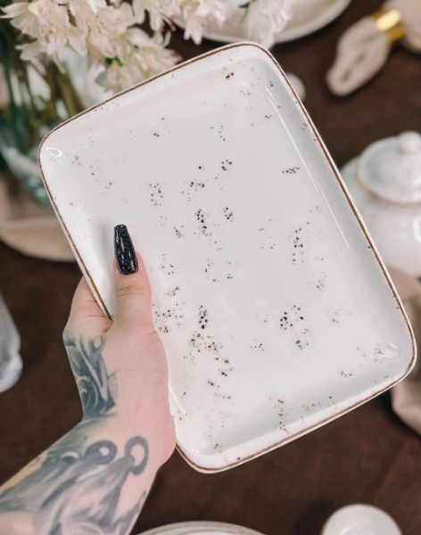 Grain тарілка прямокутна 23*16см