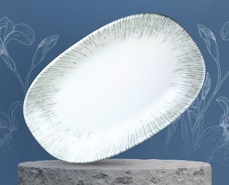 Iris тарілка овальна 34*19см