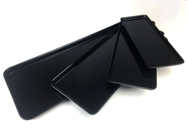 Поднос из меламина 50×18×1,7 см черный