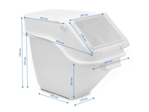 Контейнер для сыпучих штабелируемый 24 л