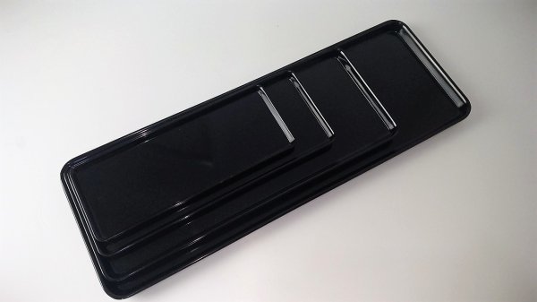 Піднос з меламіну 25,2×9,9×1,1 см чорний