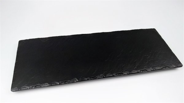 Блюдо для подачи из меламина черное 40×15×1,8 см