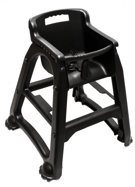 Дитячий стілець для ресторану чорний