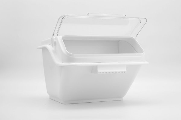 Контейнер для сыпучих ингредиентов штабелируемый белый 8 л