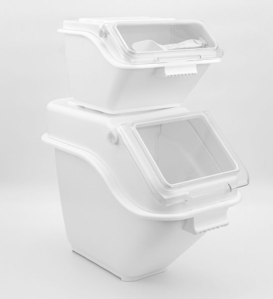 Контейнер для сыпучих ингредиентов штабелируемый белый 20 л