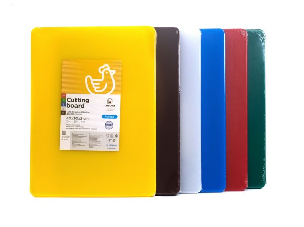 Дошка обробна двостороння LDPE 400×300×20 мм коричнева