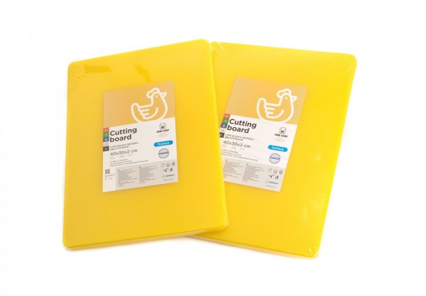 Дошка обробна двостороння LDPE 400×300×20 мм жовта