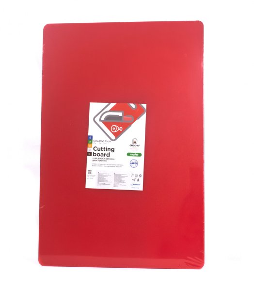 Дошка обробна двостороння LDPE 600×400×13 мм червона