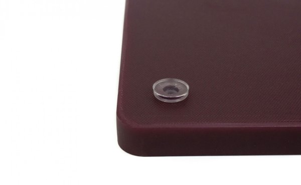 Дошка обробна HDPE з жолобом 400×300×18 мм 4 протиковзкі ніжки коричнева