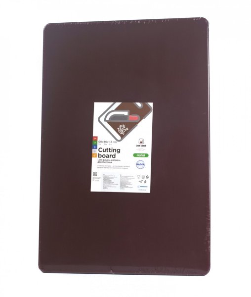 Дошка обробна двостороння LDPE 600×400×13 мм коричнева